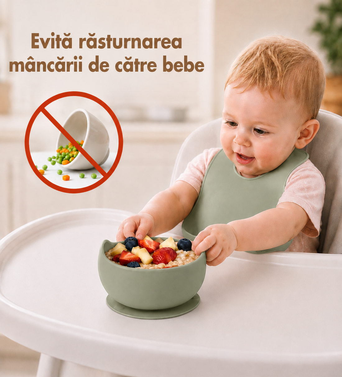 Set Diversificare Bebeluși 8 Piese - Verde