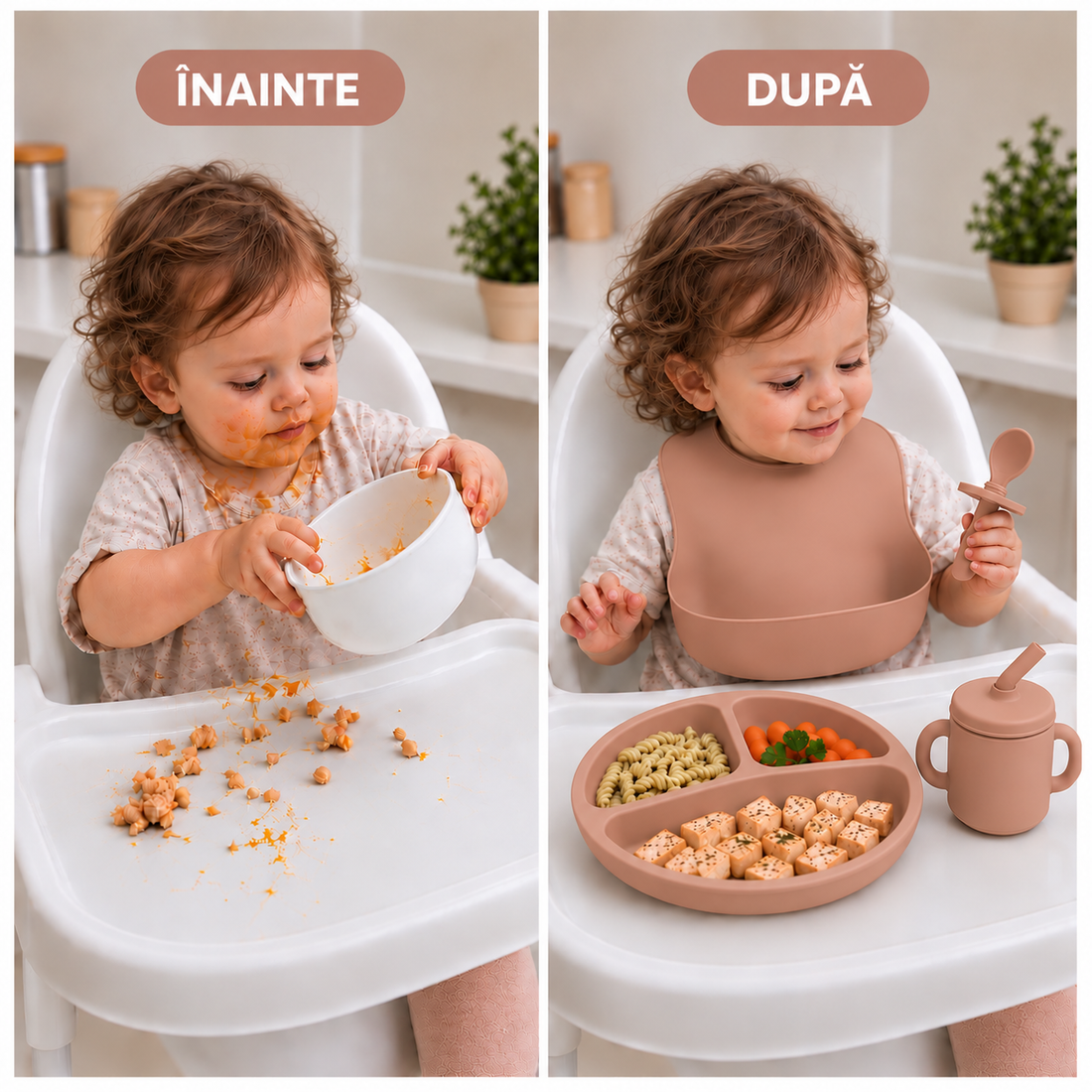 Set Diversificare Bebeluși 8 Piese - Caramel