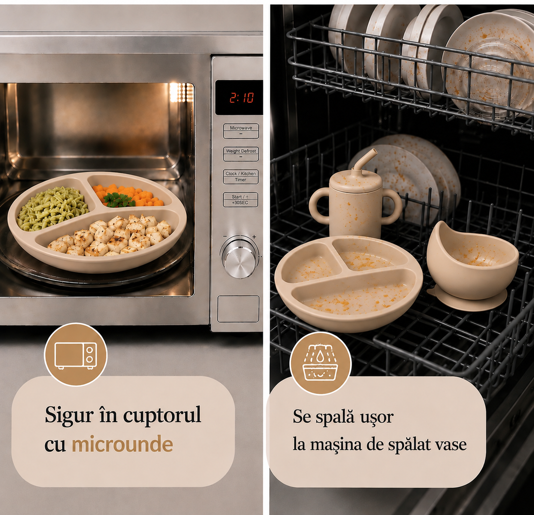 Set Diversificare Bebeluși 10 Piese - Bej