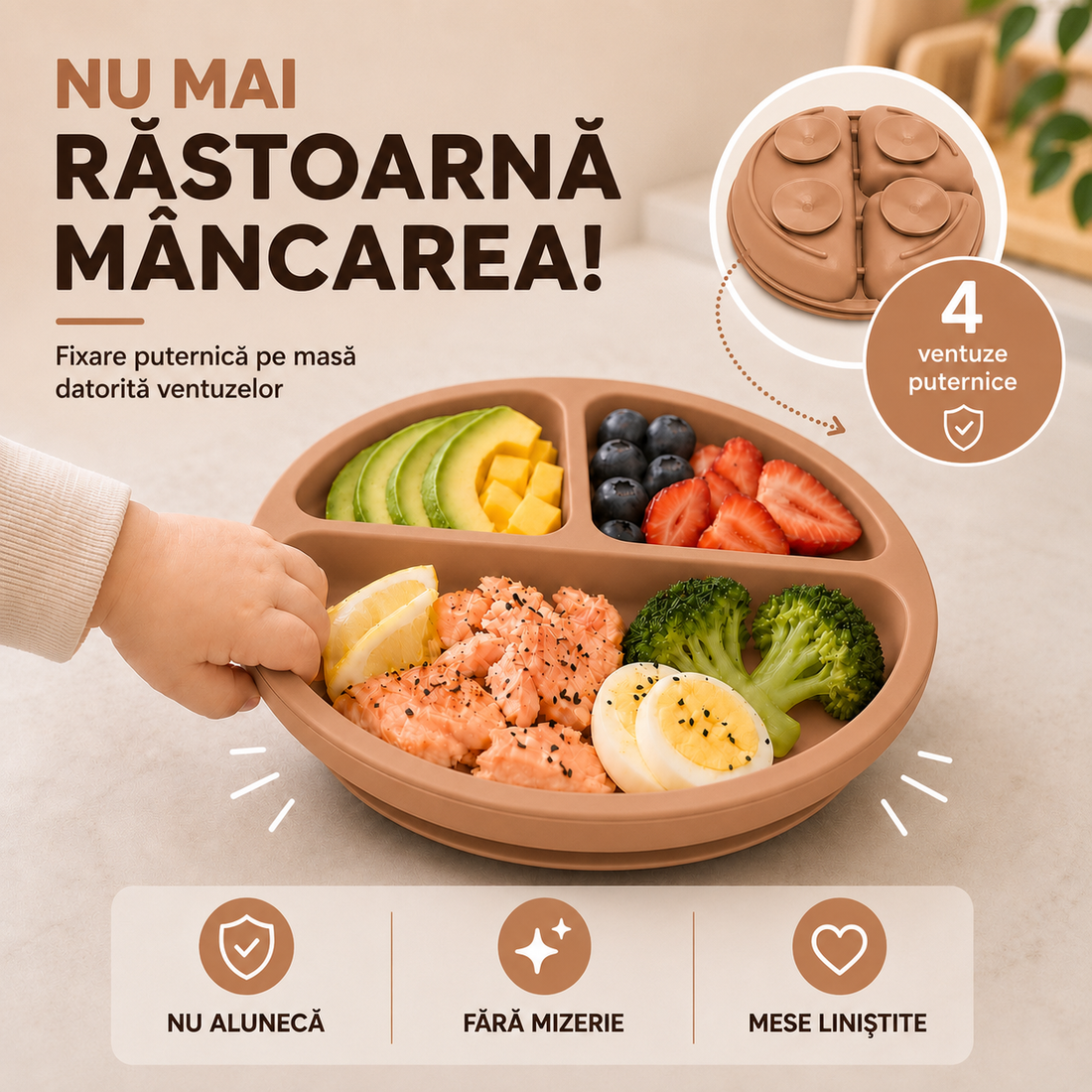 Set Diversificare Bebeluși 8 Piese - Caramel