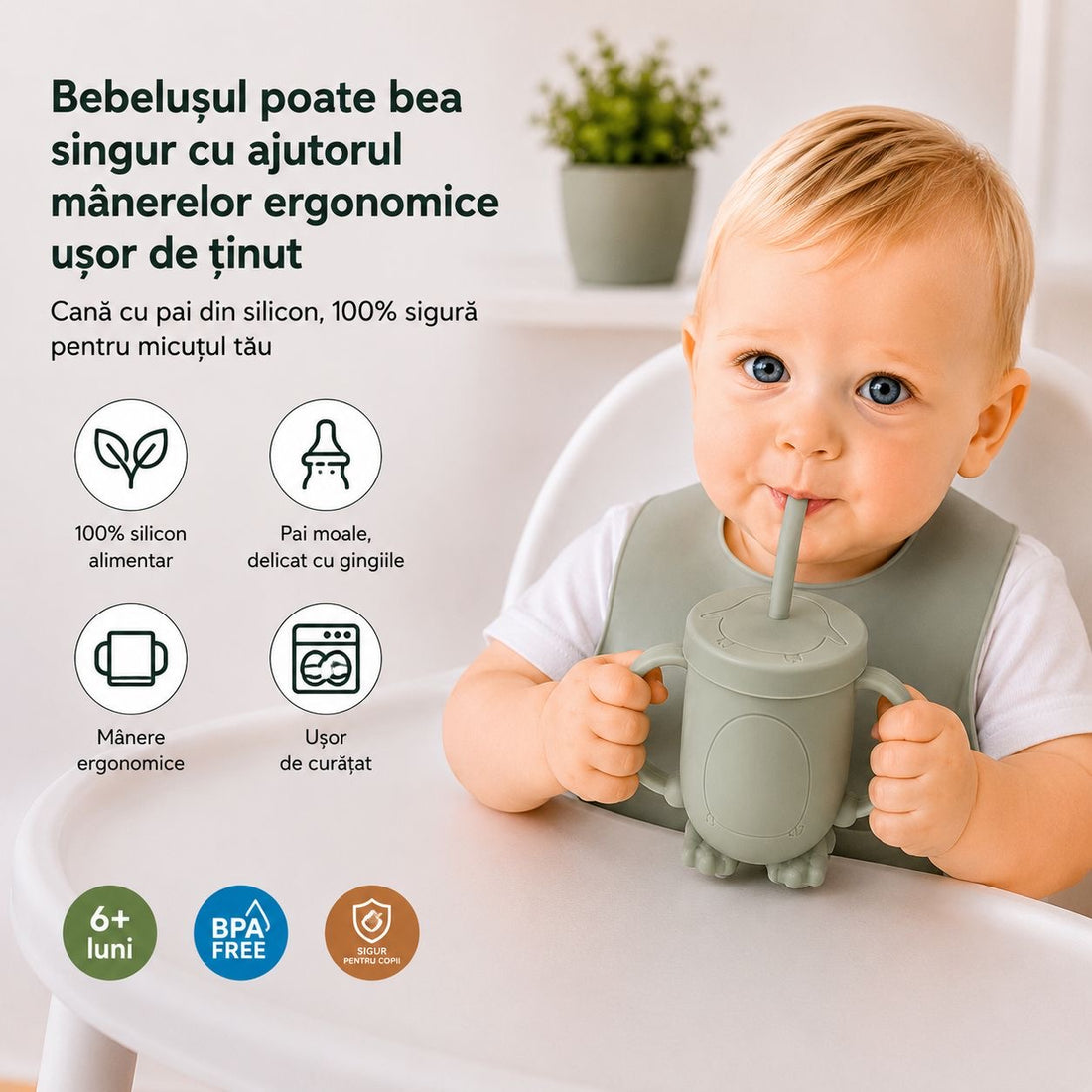 Set Diversificare Bebeluși 8 Piese - Verde