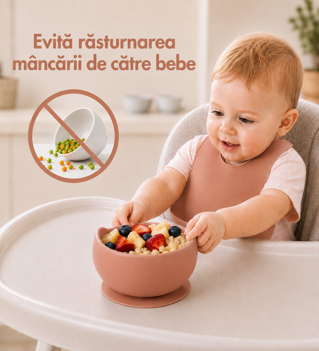 Set Diversificare Bebeluși 8 Piese - Caramel