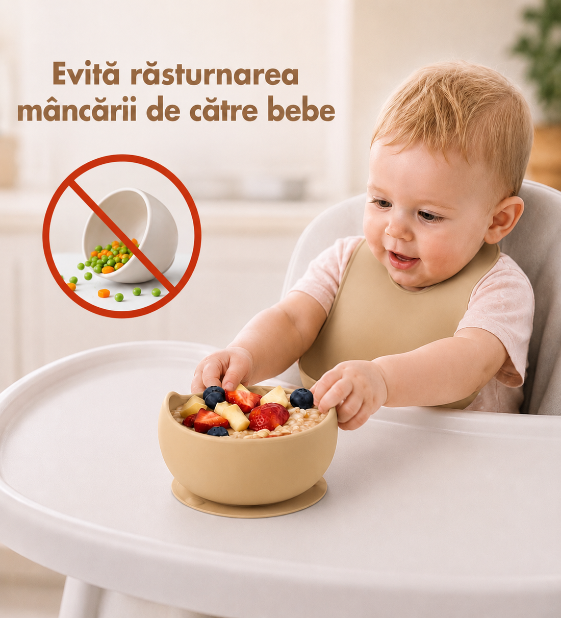 Set Diversificare Bebeluși 10 Piese - Bej