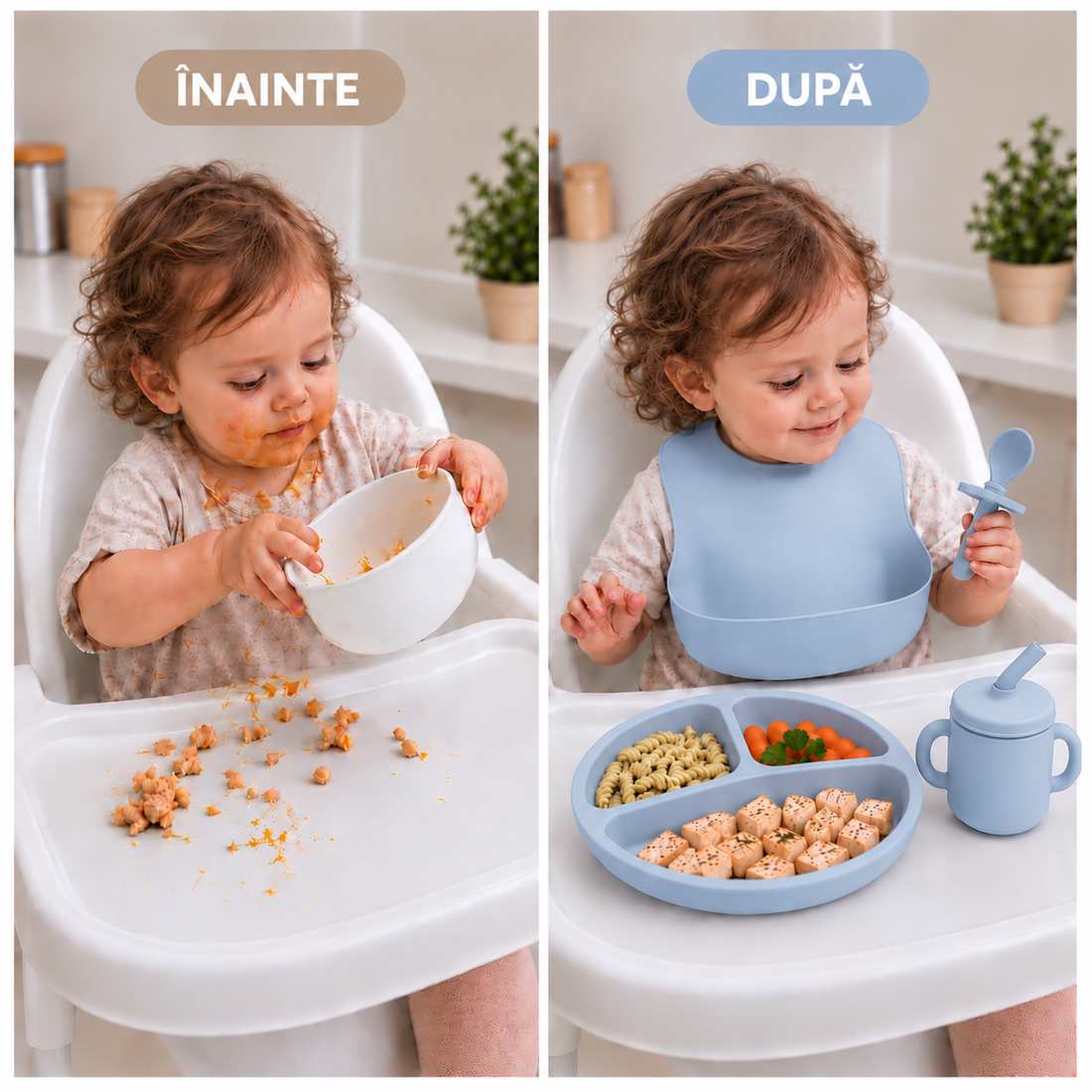 Set Diversificare Bebeluși 10 Piese - Albastru deschis