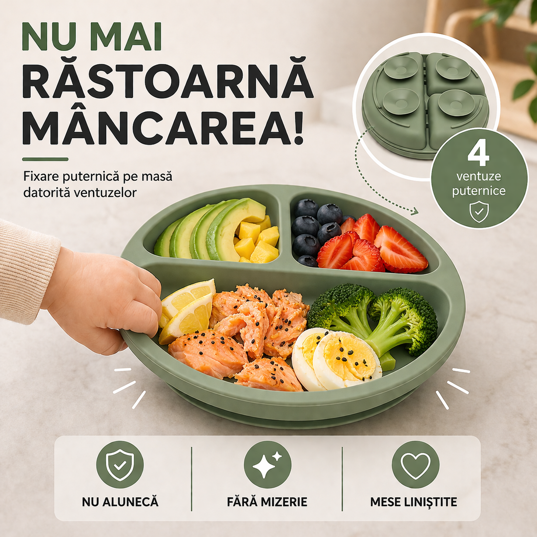 Set Diversificare Bebeluși 8 Piese - Verde