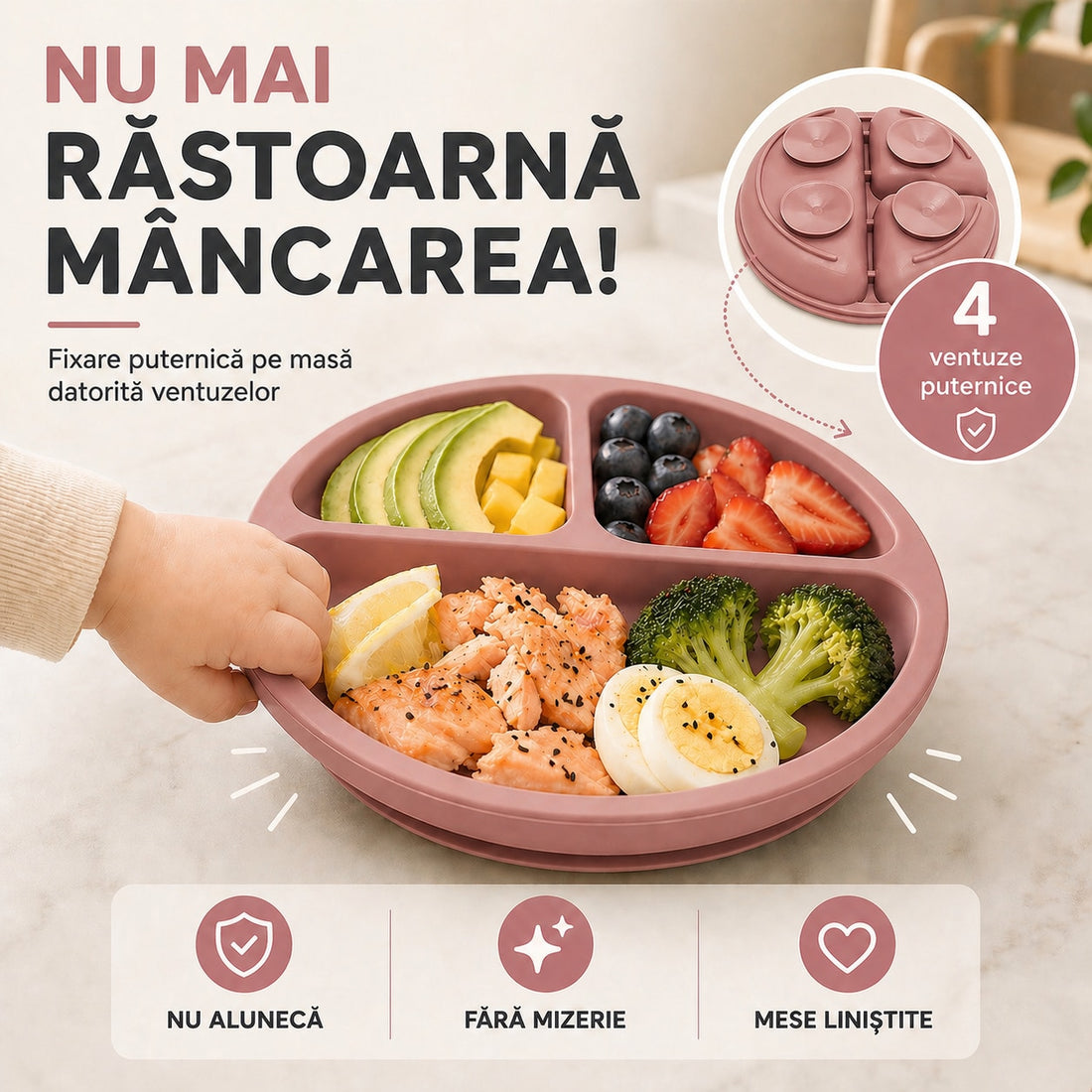Set 8 piese Roz închis