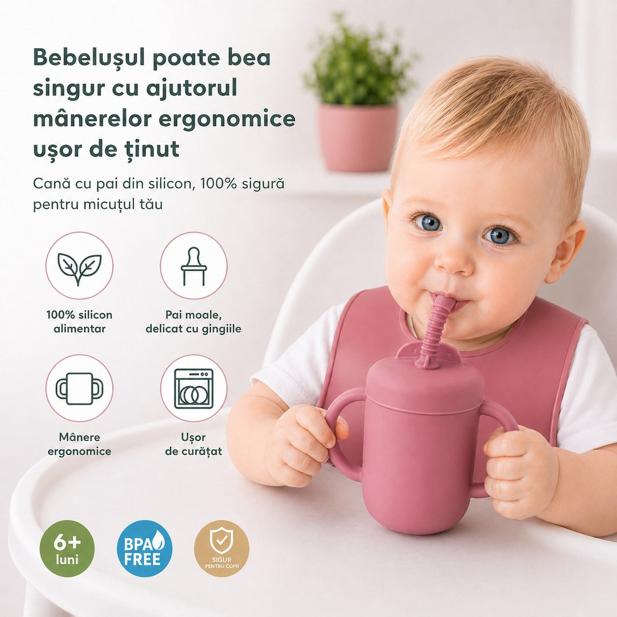 Set 8 piese Roz închis