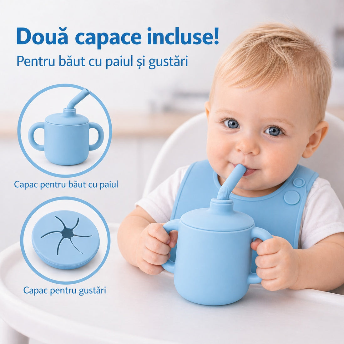 Set 10 piese Albastru deschis