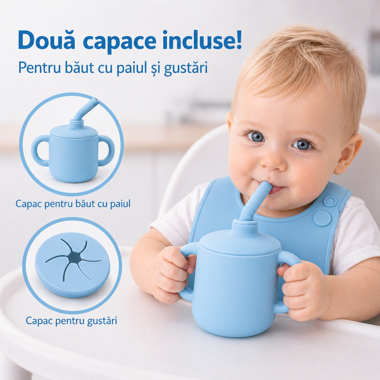 Set 10 piese Albastru deschis