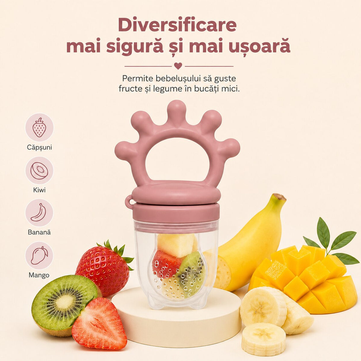 Suzeta fructe ZUKO Roz - diversificare mai sigura