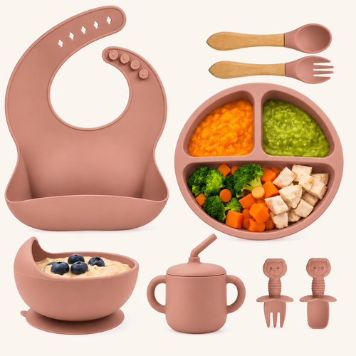 Set Diversificare Bebeluși 8 Piese - Caramel